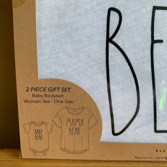 Rae Dunn -MOM EST 2021-Mama Bear/Baby Bear Giftset - Picture 12 of 14